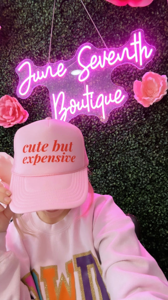 Cute but expensive trucker hat - June Seventh Boutique