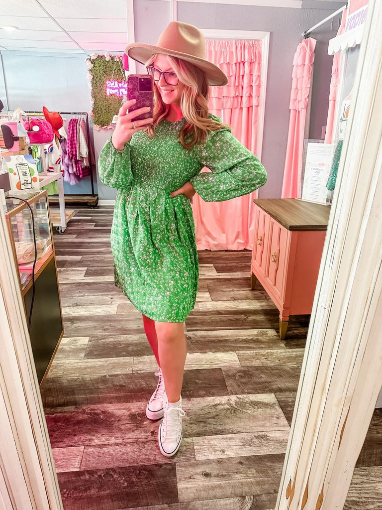 Dreaming of summertime green dress - June Seventh Boutique