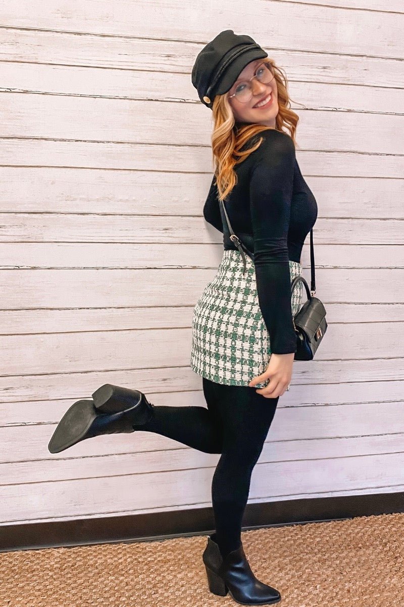 Elsa Plaid Skirt – June Seventh Boutique - Main Image