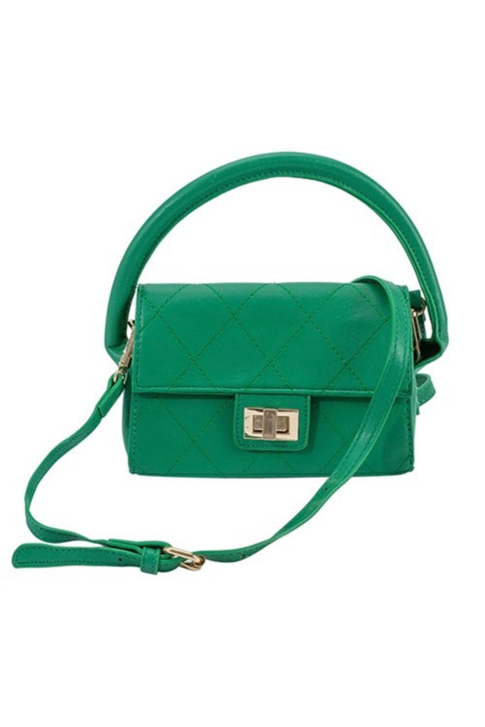 In Pieces Bag-Black & Green - June Seventh Boutique