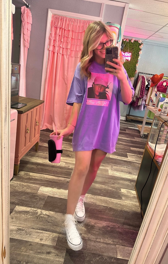 Miss Me Yet Purple Tee - June Seventh Boutique