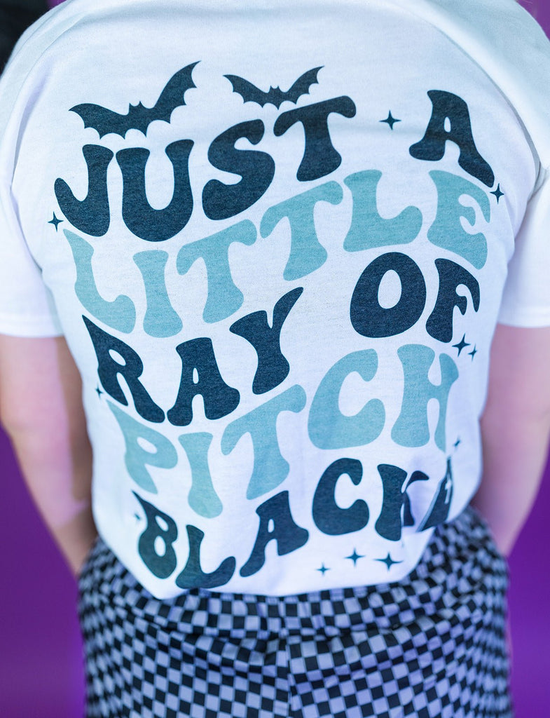 Ray of pitch Black graphic tee - June Seventh Boutique