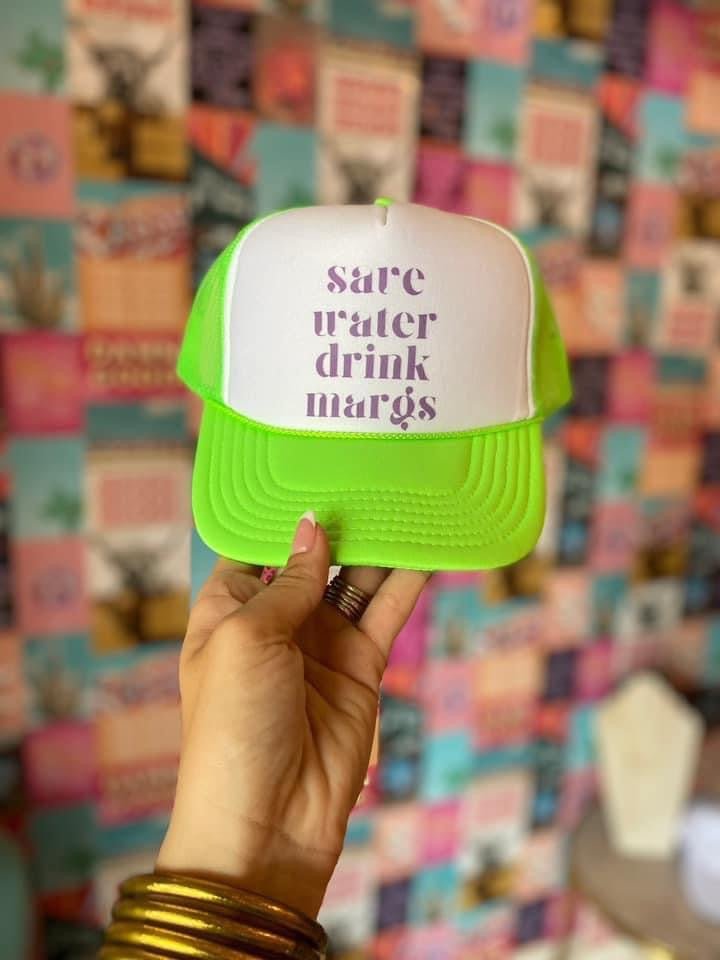 Save water drink margs trucker hat - June Seventh Boutique
