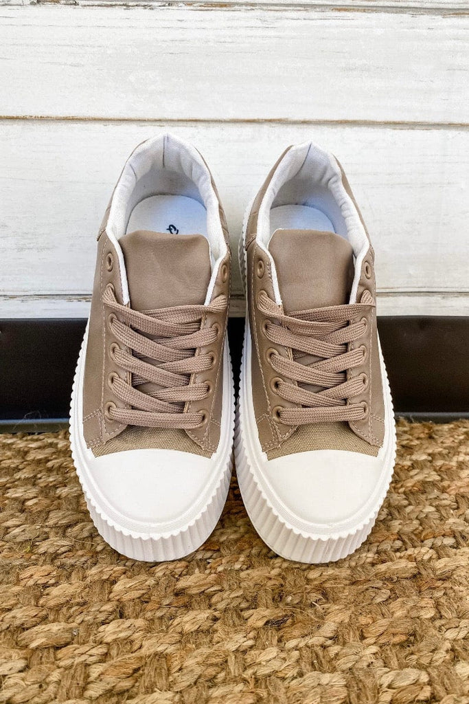 So Classic Sneaker - taupe - June Seventh Boutique